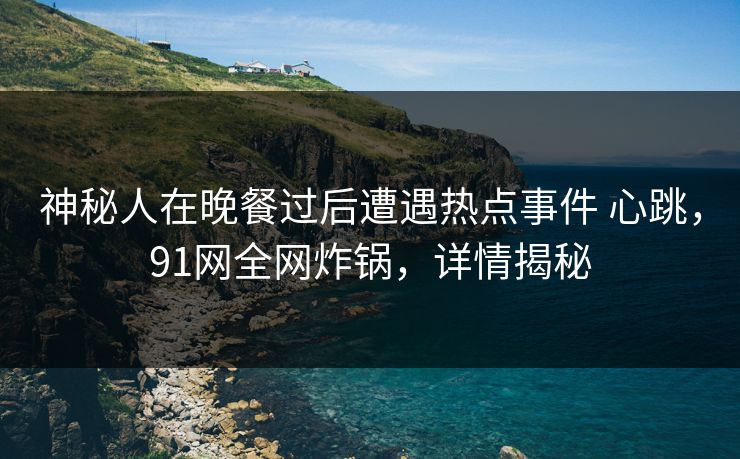 神秘人在晚餐过后遭遇热点事件 心跳，91网全网炸锅，详情揭秘
